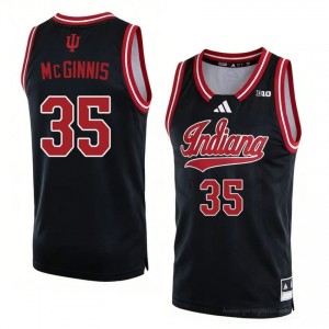 George McGinnis #35 Jersey | Indiana Hoosiers Men Black Premium Embroidered High School Basketball 61789951