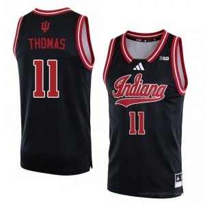 #11 Isiah Thomas Hoosiers Jersey | Men Black University Stitched Basketball Collection 53661397