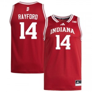 Authentic Jordan Rayford Jersey | #14 Crimson IU Hoosiers Men Basketball Stitched & Licensed 44182068