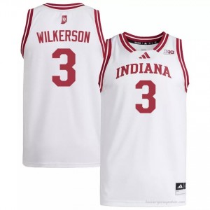 #3 Lamar Wilkerson Hoosiers Jersey | Men White University Stitched Basketball Collection 64107707