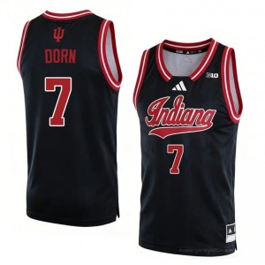 #7 Nick Dorn Hoosiers Jersey | Men Black High School Stitched Basketball Collection 55799508
