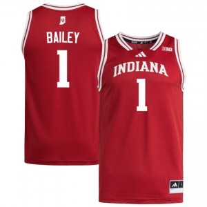 Reed Bailey #1 Jersey | Indiana Hoosiers Men Crimson Premium Embroidered College Basketball 31132768