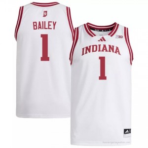 #1 Reed Bailey Hoosiers Jersey | Men White NCAA Stitched Basketball Collection 31580898