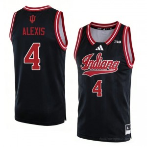 #4 Sam Alexis Hoosiers Jersey | Men Black Player Stitched Basketball Collection 17721857