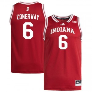 Authentic Tayton Conerway Jersey | #6 Crimson IU Hoosiers Men Basketball Stitched & Licensed 77939495