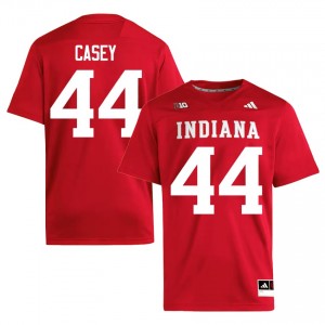 #44 Aaron Casey Hoosiers Jersey | Men Crimson Player Stitched Football Collection 22354016