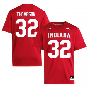 IU #32 Anthony Thompson Game-Day Jersey | Men Crimson University Football Premium Embroidered 22608080