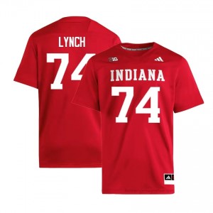Bray Lynch #74 Jersey | Indiana Hoosiers Men Crimson Premium Embroidered University Foottball 83031422