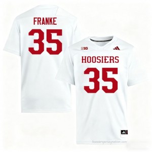 IU #35 Brendan Franke Game-Day Jersey | Men White University Foottball Premium Embroidered 46161058