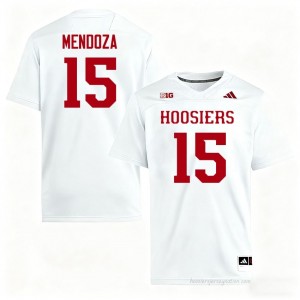#15 Fernando Mendoza Hoosiers Jersey | Men White NCAA Stitched Foottball Collection 46804856