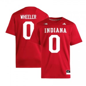 Hosea Wheeler #0 Jersey | Indiana Hoosiers Men Crimson Premium Embroidered Player Foottball 66289175