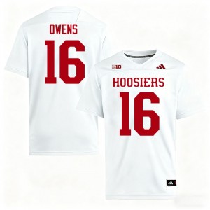 Jamar Owens #16 Jersey | Indiana Hoosiers Men White Premium Embroidered University Football 86556991