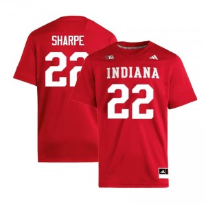 Authentic Jamari Sharpe Jersey | #22 Crimson IU Hoosiers Men Foottball Stitched & Licensed 34425511