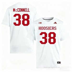 #38 Kaden McConnell Hoosiers Jersey | Men White University Stitched Foottball Collection 31994993