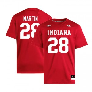 Khobie Martin #28 Jersey | Indiana Hoosiers Men Crimson Premium Embroidered High School Foottball 15665014