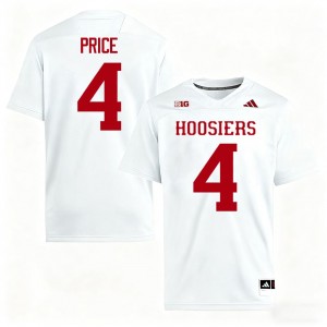 Myles Price #4 Jersey | Indiana Hoosiers Men White Premium Embroidered Player Football 50950599