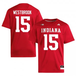 IU #15 Nick Westbrook Game-Day Jersey | Men Crimson Player Football Premium Embroidered 73169819