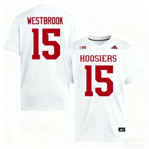 Authentic Nick Westbrook Jersey | #15 White IU Hoosiers Men Football Stitched & Licensed 54895741
