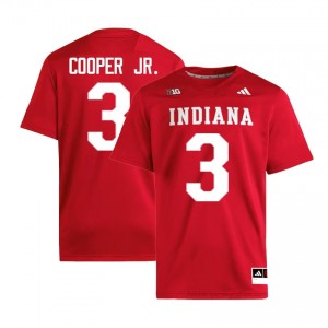 Omar Cooper Jr. #3 Jersey | Indiana Hoosiers Men Crimson Premium Embroidered Player Foottball 57947589