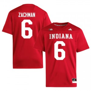 IU #6 Preston Zachman Game-Day Jersey | Men Crimson Player Football Premium Embroidered 79581566