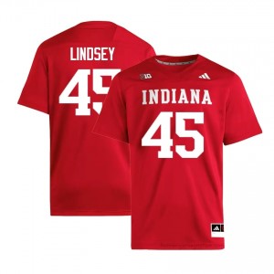 Sam Lindsey #45 Jersey | Indiana Hoosiers Men Crimson Premium Embroidered Player Foottball 57646252