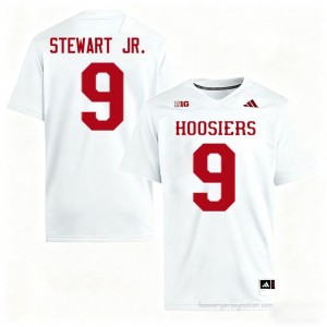 IU #9 Seaonta Stewart Jr. Game-Day Jersey | Men White College Foottball Premium Embroidered 32801491