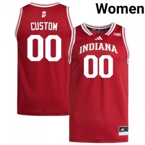 Authentic Custom Jersey | #00 Crimson IU Hoosiers Women Basketball Stitched & Licensed 36622661