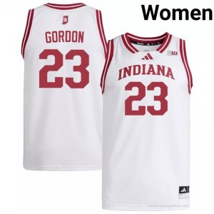 IU #23 Eric Gordon Game-Day Jersey | Women White High School Basketball Premium Embroidered 85861738