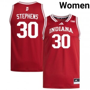Ian Stephens #30 Jersey | Indiana Hoosiers Women Crimson Premium Embroidered College Basketball 26050621