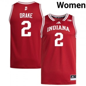 Jason Drake #2 Jersey | Indiana Hoosiers Women Crimson Premium Embroidered University Basketball 45936482