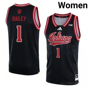 #1 Reed Bailey Hoosiers Jersey | Women Black College Stitched Basketball Collection 10240867