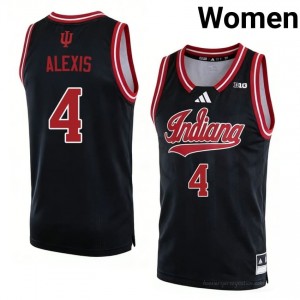 Sam Alexis #4 Jersey | Indiana Hoosiers Women Black Premium Embroidered College Basketball 55592454