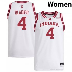 Victor Oladipo #4 Jersey | Indiana Hoosiers Women White Premium Embroidered High School Basketball 13542372