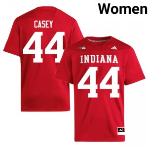 IU #44 Aaron Casey Game-Day Jersey | Women Crimson University Football Premium Embroidered 13760824