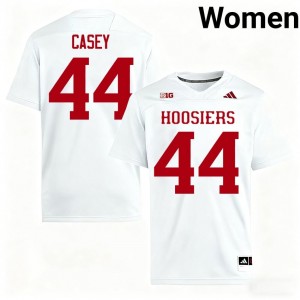 Authentic Aaron Casey Jersey | #44 White IU Hoosiers Women Football Stitched & Licensed 75927095
