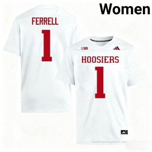IU #1 Amare Ferrell Game-Day Jersey | Women White Player Foottball Premium Embroidered 69343261