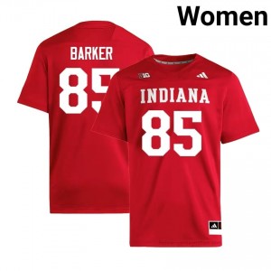 Authentic Andrew Barker Jersey | #85 Crimson IU Hoosiers Women Foottball Stitched & Licensed 53261644