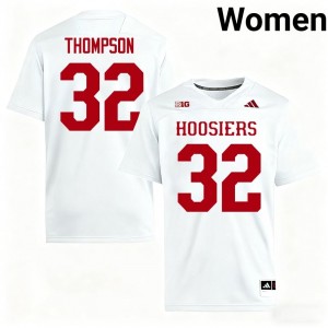 Anthony Thompson #32 Jersey | Indiana Hoosiers Women White Premium Embroidered College Football 80575831