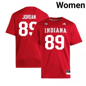 Camden Jordan #89 Jersey | Indiana Hoosiers Women Crimson Premium Embroidered College Foottball 88723647