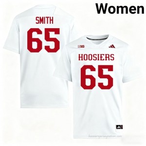 IU #65 Carter Smith Game-Day Jersey | Women White Player Foottball Premium Embroidered 82142183