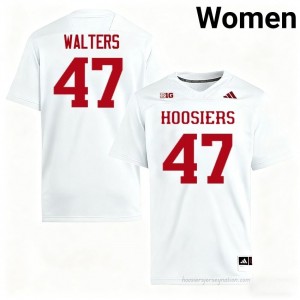 #47 Finn Walters Hoosiers Jersey | Women White College Stitched Foottball Collection 90531017