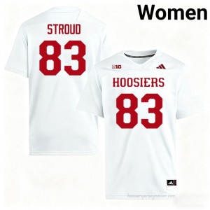 IU #83 Hunter Stroud Game-Day Jersey | Women White NCAA Foottball Premium Embroidered 70504755