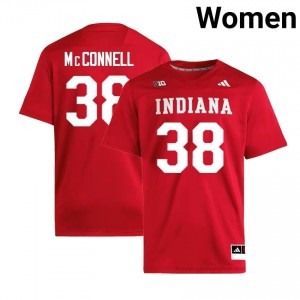 Authentic Kaden McConnell Jersey | #38 Crimson IU Hoosiers Women Foottball Stitched & Licensed 81874418