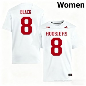 IU #8 Kaelon Black Game-Day Jersey | Women White Player Foottball Premium Embroidered 50363664