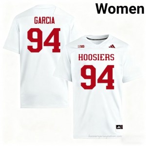 IU #94 Kyler Garcia Game-Day Jersey | Women White Player Foottball Premium Embroidered 43809688