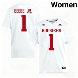 #1 Lee Beebe Jr. Hoosiers Jersey | Women White NCAA Stitched Foottball Collection 50694908