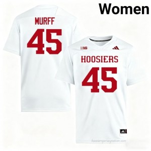 IU #45 Lincoln Murff Game-Day Jersey | Women White University Foottball Premium Embroidered 61684176