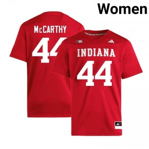 Authentic Mitch McCarthy Jersey | #44 Crimson IU Hoosiers Women Foottball Stitched & Licensed 68442121