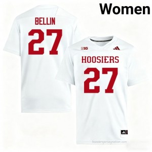 IU #27 Reece Bellin Game-Day Jersey | Women White College Foottball Premium Embroidered 87282172