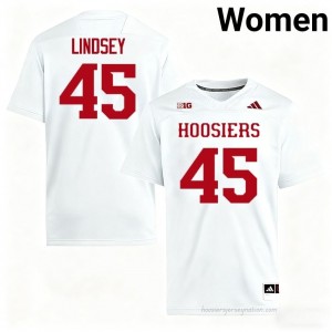 IU #45 Sam Lindsey Game-Day Jersey | Women White Player Foottball Premium Embroidered 42575629